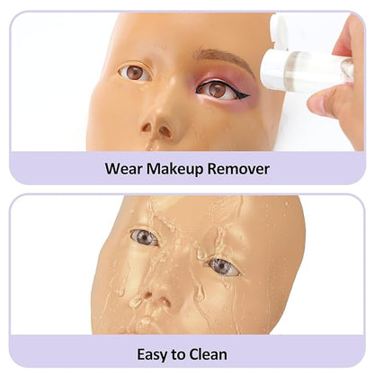 Makeup Practice Face, 2024 Upgrade 5D