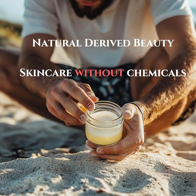 Beef Tallow & Zinc Sunblock | Tallow Sunscreen SPF 35 (2oz) | Reef Safe, Water Resistant | Beef Tallow for Skin, Tallow Face Moisturizer | Organic 100% Grass Fed Tallow, Zinc Oxide