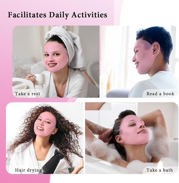 Cooling Eye Mask Face Mask and Eye Ice Roller Silicone Mask Covers 5Pack Beauty Skin Care Tools Set, Eye Mask for Dry Eyes Face Depuffer Wrinkles and Lifting