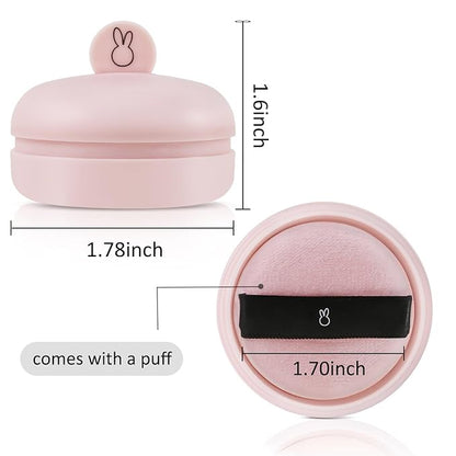 Boobeen Blush Compact for Face, Matte Baked Cream with Puff