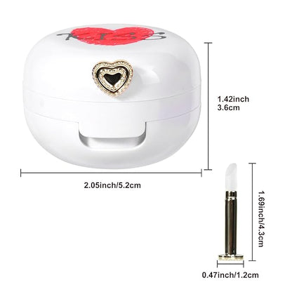 2 Pack Lip Balm Containers,Plastic Portable