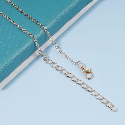 Boho Crystal Drop Necklace Gold Crystal Tassel Y