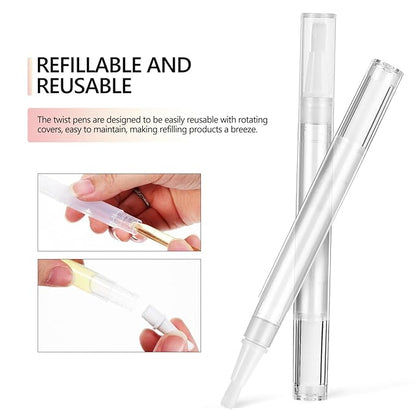 Beaupretty 40pcs 3ml Cuticle Oil Pen with Stickers 3ml