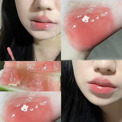 Petansy 6 Colors Jelly Lipstick Heart Shape Lipstick Plumping