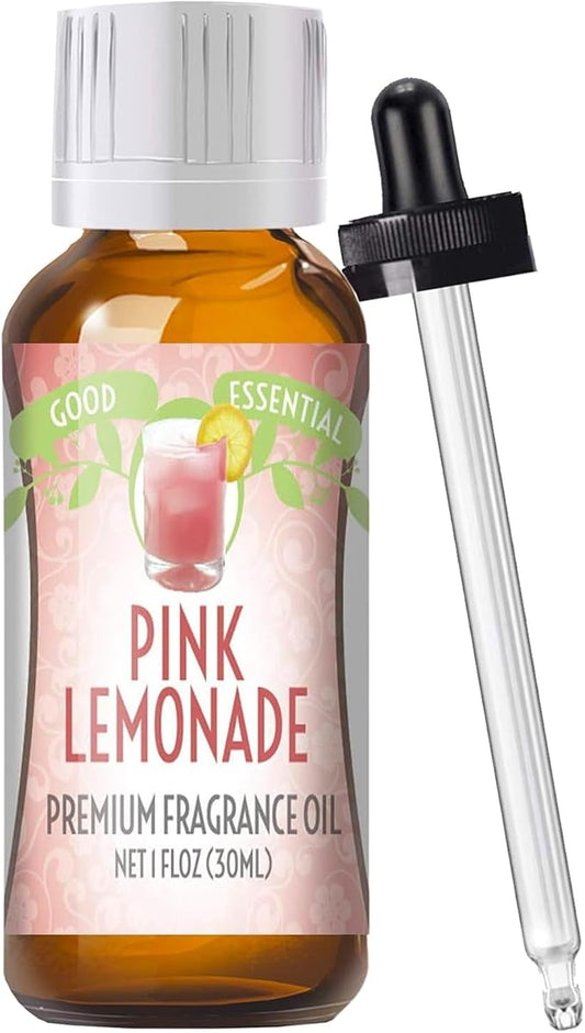 Good Essential Professional Pink Lemonade Fragrance Oil for Diffuser, Candles, Soaps, Lotions, Perfume - 30ml/1 fl oz Candle & Soap Fragrance Oil