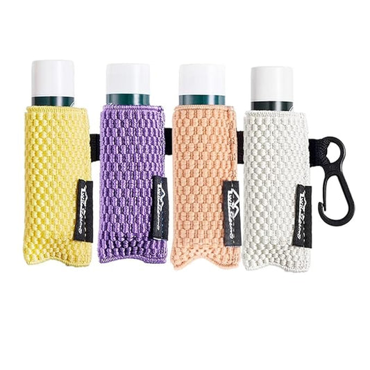 WKieason Lip Balm Sleeves Holder Keychain
