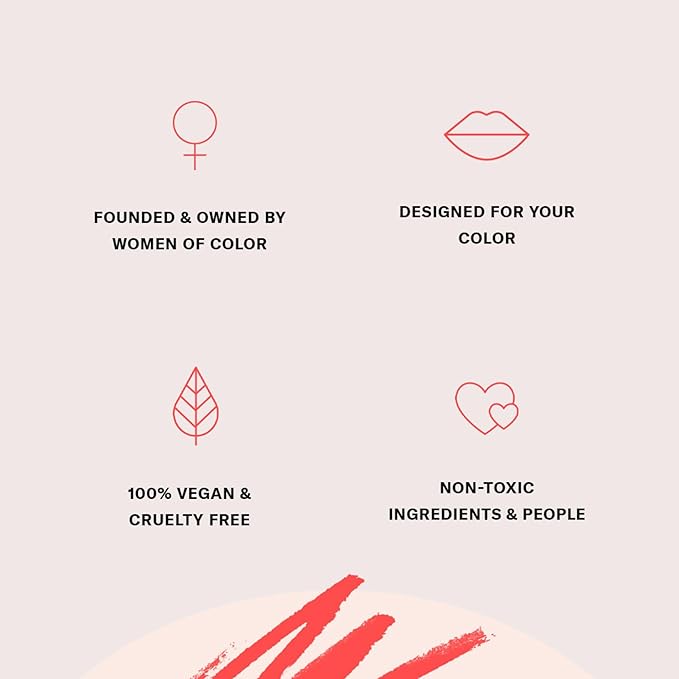 The Lip Bar Vegan Non-Sticky Lip Gloss, with Hydrating Shea Butter for a Lightweight, High Shine Finish, Ms. Independent - Pink-Brown Nude