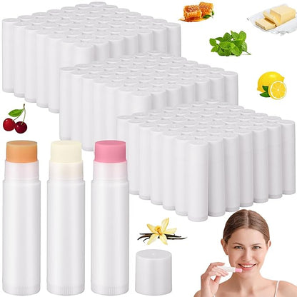 Demissle 300 Pcs Unlabeled Lip Balms Flavor)