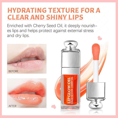 Hydrating Lip Glow Oil, Moisturizing Plumper