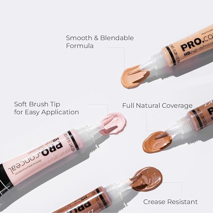 L.A. Girl Pro Conceal HD Concealer, Pure Beige, 0.28 Ounce