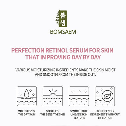 Face Retinol Serum 50ml / 1.69fl. OZ for Skin Elasticity Moisturizing Soothing Calming and Sensitive Skin with Natural Plant Source Extracts and & Peptide Complex Ingredients
