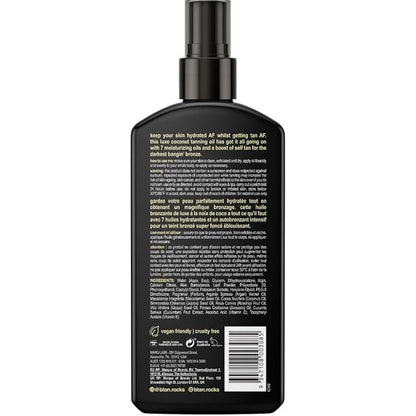 b.tan Best Tanning Oil | Get Tanned Intensifier Dry Spray - Fast, Dark Outdoor Sun Tan From Tan Accelerating Actives, Packed with Moisturizing Oils, No SPF, Austrailian Brand, 8 Fl Oz