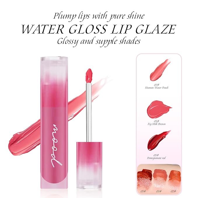 Cappuvini Lip Gloss Lightweight Moisturizing Lip Tint For Gloss