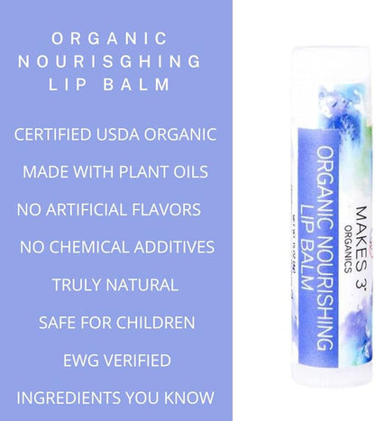 Lip Balm - Organic Natural USDA California