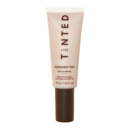 Live Tinted Hueguard Skin Tint SPF 50 - Tinted Mineral Sunscreen with Light-Medium Buildable Coverage With a Hydrating and Radiant Finish - Water and Sweat Resistant, 1.35 fl oz - Shade 09