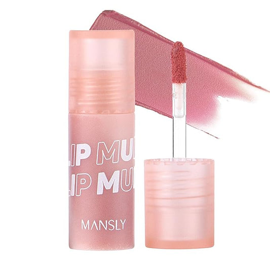 Matte Ink Lip Tint Stain, Lip Mud, Lasting Non-Stick Cup Matt Lip Gloss, Korean Liquid Lipcolor Makeup, Cheeky, Rose Nude Lipstick for Women (B15# Orange Blossom)