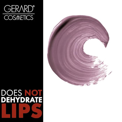 Gerard Cosmetics Color Your Smile Lip Gloss Divalicious | Super Pigmented Mauve Purple Lip Gloss with LED Light and Mirror | Shiny Finish | Hydrating Mauve Lipstick | Cruelty Free and Made in USA