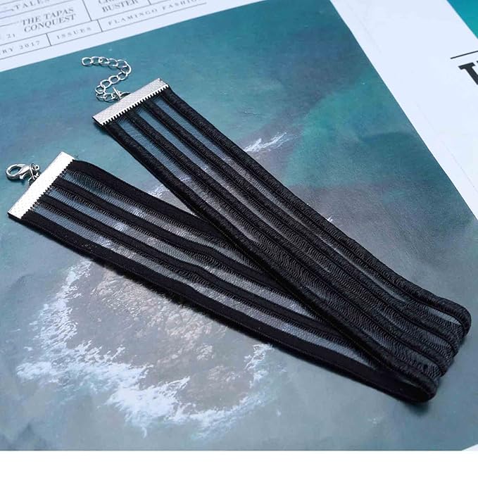 Bohemia Lace Choker Necklace Short Black