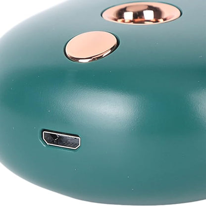 Facial Mist Sprayer, Cute Animal Mini Face Steamer Portable Facial Mist Sprayer Facial Steamer for Travelling 35ml 500mah (Green)