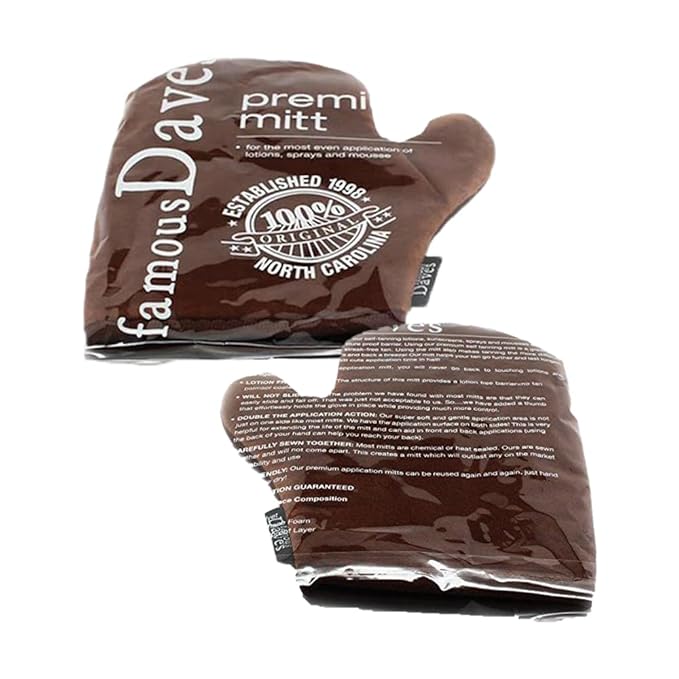 Self Tanning Mitt Applicator - Sunless Self Tanner mitt Glove Tanner Applicator Mitt Self Tan Reusable Double Sided With Thumb Ultra Soft tanning Mitt
