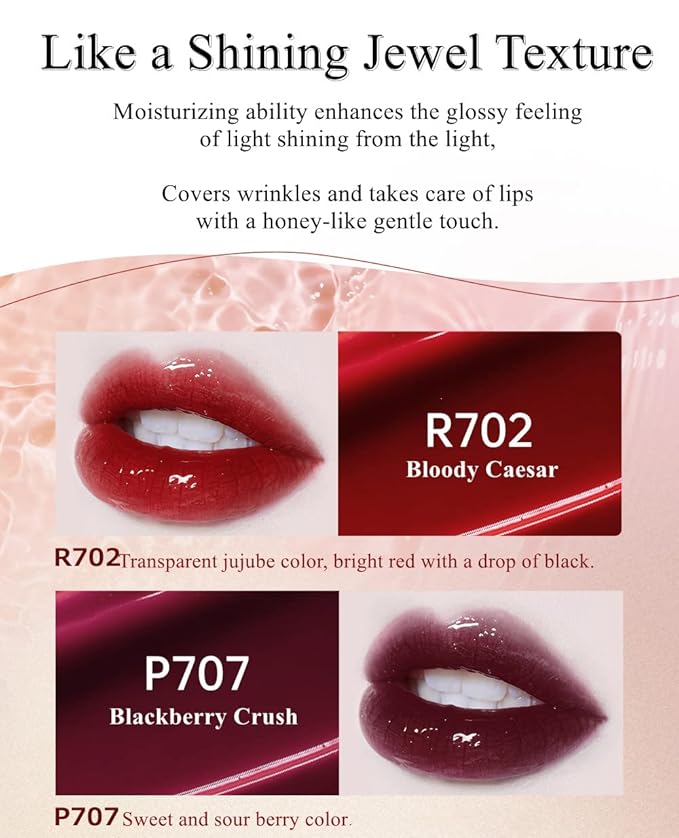 COLORKEY Lip Gloss Mirror Series, Hydrating Lip Gloss Gloss