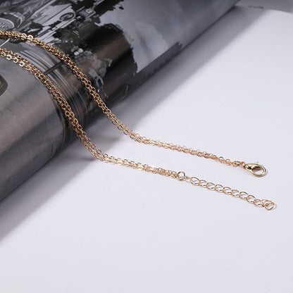 Boho Layered Sequins Pendant Necklace Coin