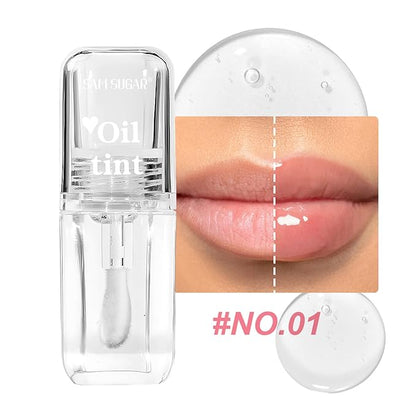 Hydrating Lip Oil Tint, Lip Glow Oil Plumping Hydrating