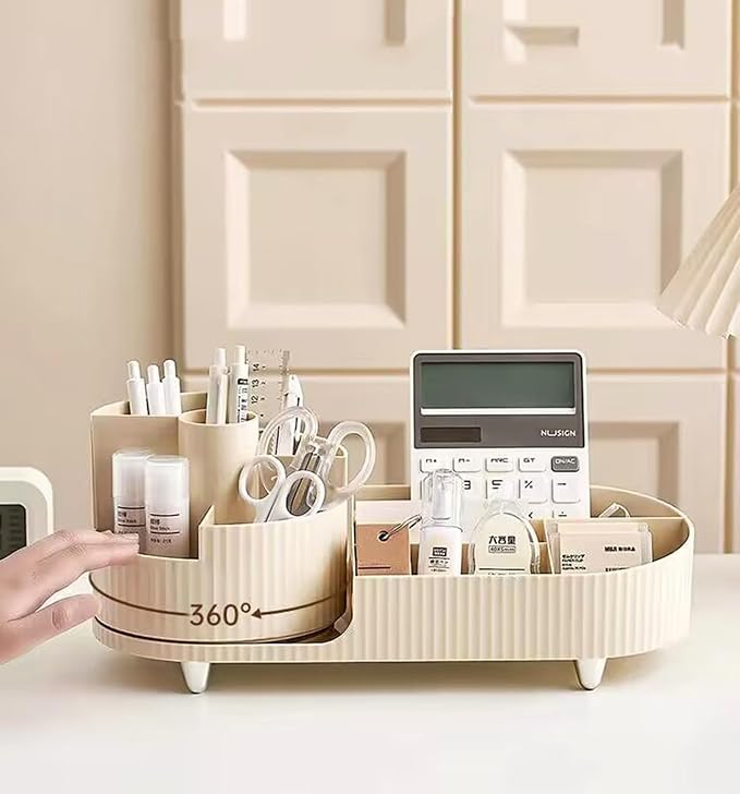 Rotating makeup organizer,large capacity cosmetic