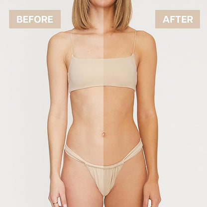 Nuda Self Tanning Water Mousse - Light to Medium | Streak & Transfer-Free Clear Self Tanner | Hydrating Sunless Tanner for a Natural Look | Lightweight Fragrance-Free Self Tanning Mousse, (6.4 Fl Oz)