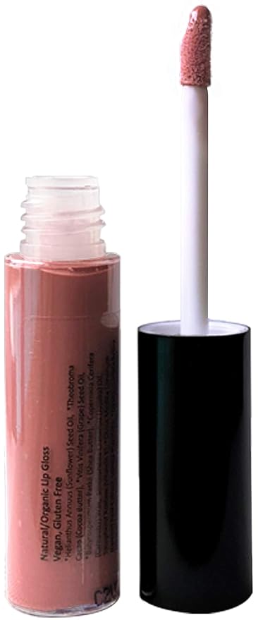 Mom's Secret 100% Natural Lip Gloss, Organic, Vegan, Gluten Free, Cruelty Free, Made in the USA, 0.18 oz. (No Way Rose)