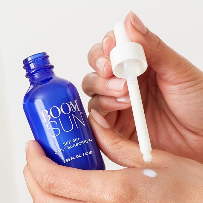 BOOM! by Cindy Joseph Boom Sun - SPF 30 Broad Spectrum Sunscreen for Women Designed for Mature Skin - Sunburn, UVA/B Rays & Blue Light Protection