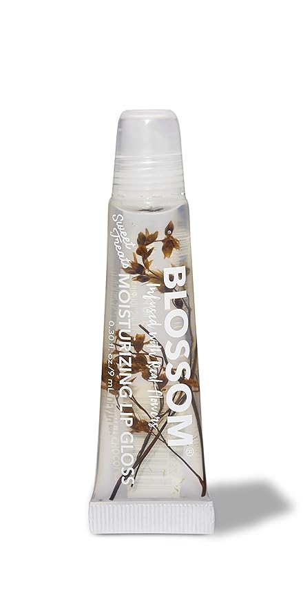 Blossom Scented Moisturizing Lip Gloss Tubes, Infused with Real Flowers, 0.3 fl. oz/9ml, Death by Chocolate
