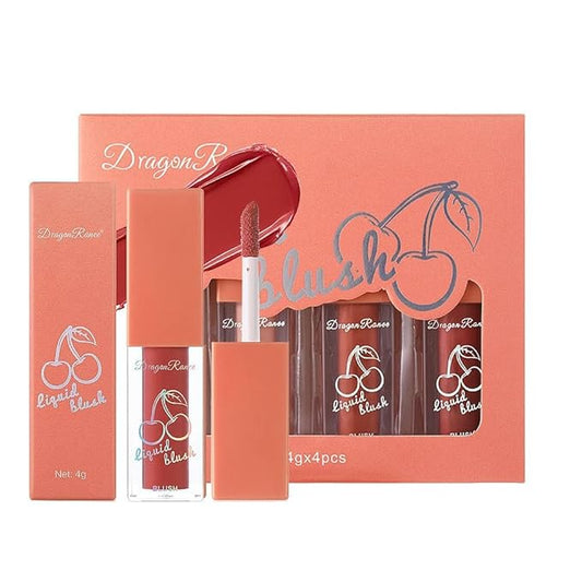 Liquid Blush 4Pcs Set Makeup for Cheeks Matte