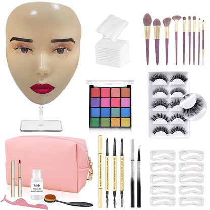 Makeup Practice Face Board, 5D Makeup