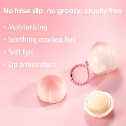KISSIO Lip Balm,Peach Lip Balm,Lip Care oz(01#Peach)