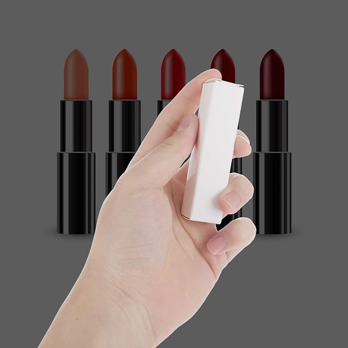 EXCEART Lipstick Pack Box 50 Pcs Lip Gloss Tubes Kraft Paper Packaging Boxes Lipstick Storage Boxes Lip Balm Wrapping Box (White) Paper Essential Oil Box