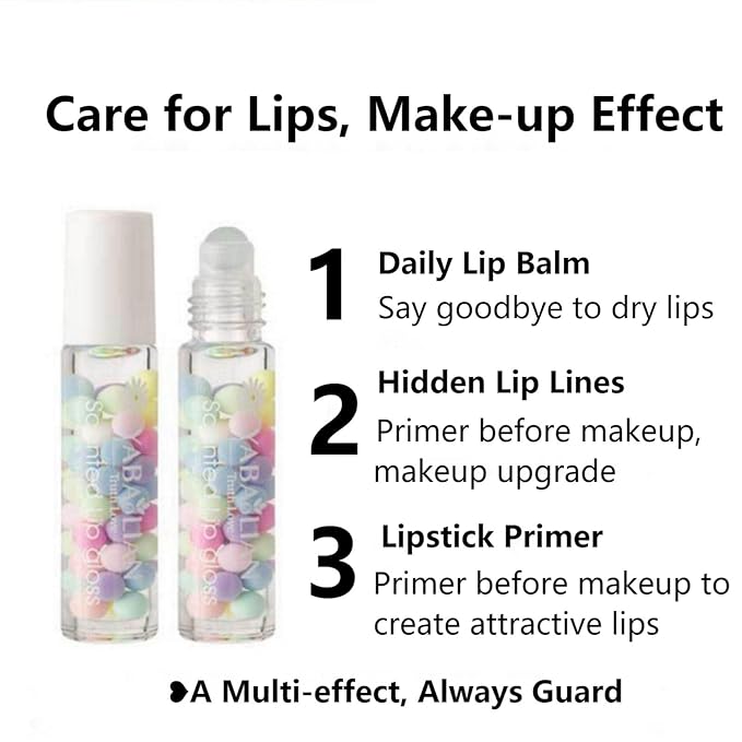 Lip Gloss Set, 2 PCS, Transparent Lip Balm, Gloss