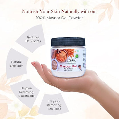 100% Natural Masoor Dal Powder | () Organic Face 3.5 Oz
