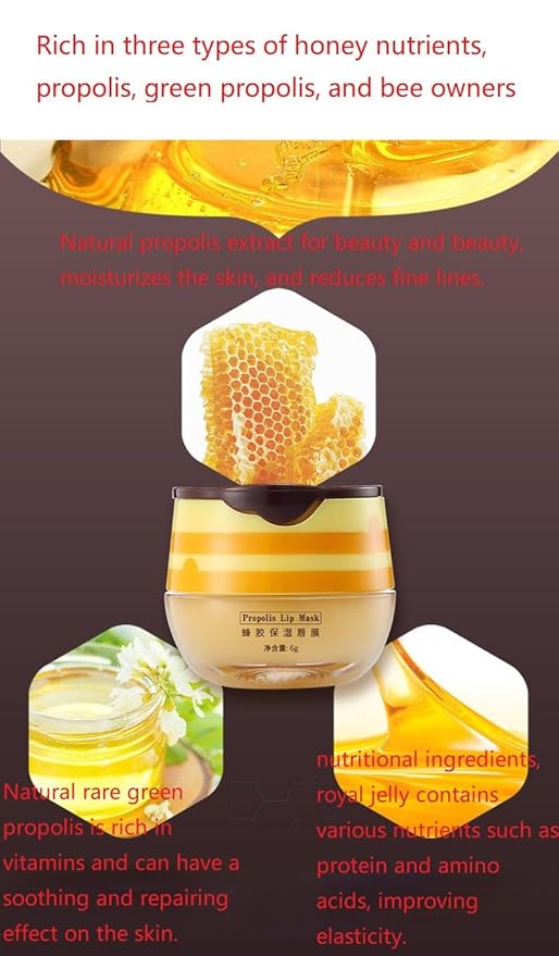 2 Pcs Honey Pot Lip Balm,