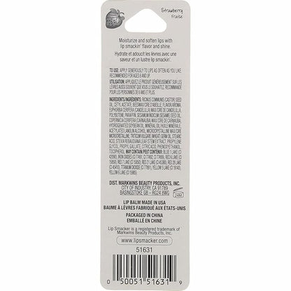 Lip Smacker Strawberry Lip Balm, 0.14 oz (Pack oz