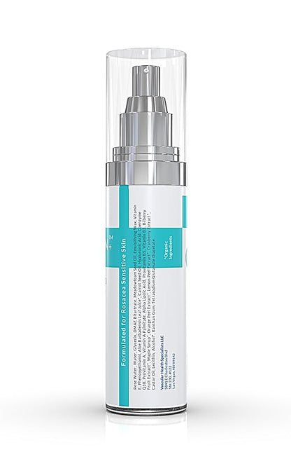Rosacea Redness Serum, CoQ10 and Vitamin C, with Hyaluranic Acid, Green Tea Extract