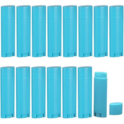5ml 100Pcs Empty Oval Deodorant Lip Blue)