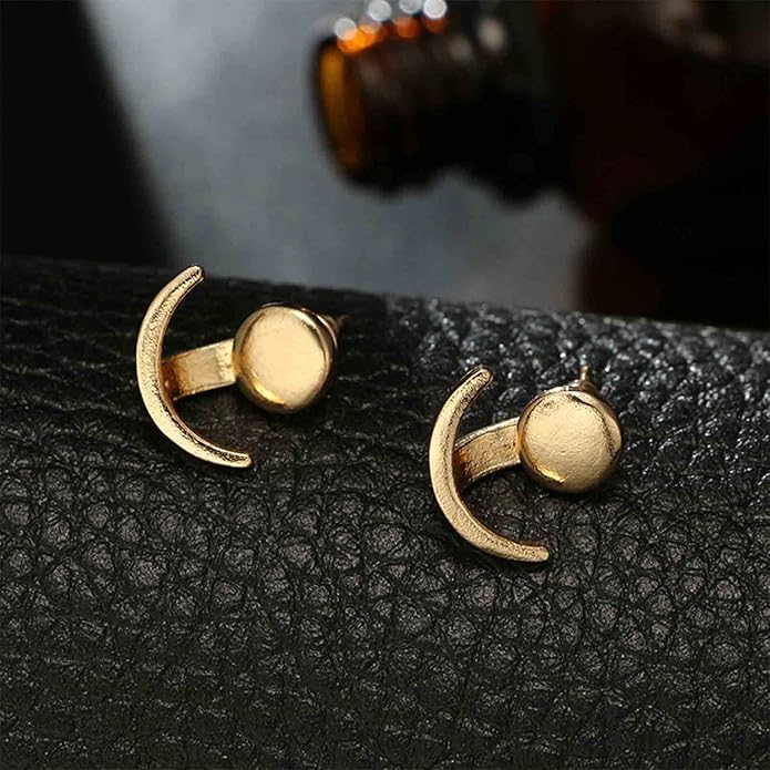 Boho Moon Ear Jackets Earrings Crescent