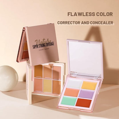 MAEPEOR Face Conceal Contour Palette 6 Colors Full