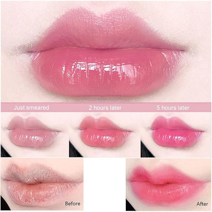3 Pcs Color Changing Lipstick Queen Peach Aloe Grape,PH Mood Lip Balm Tinted Long Lasting Labiales Lip Plumper Gloss Magic Lip Stain Moisturize Lipstick Set for Women （Peach+Aloe+Grape）