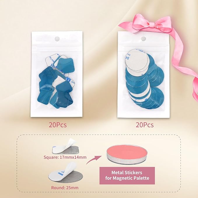 AJLTPA Magnetic Makeup Palette with Frosted Clear Top,