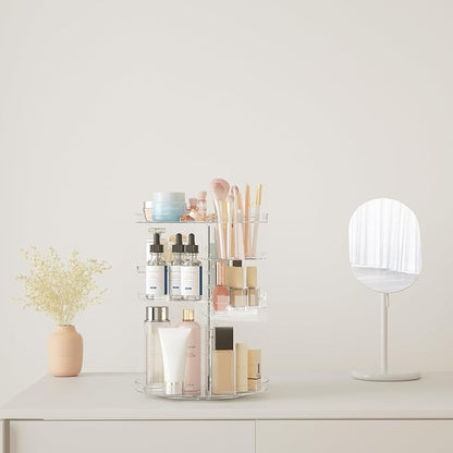 Rotating makeup organizer, diy 8