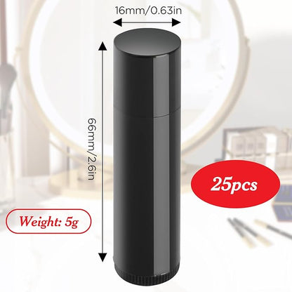 25PCS 3/16 Oz (5.5 ml) Twist Black