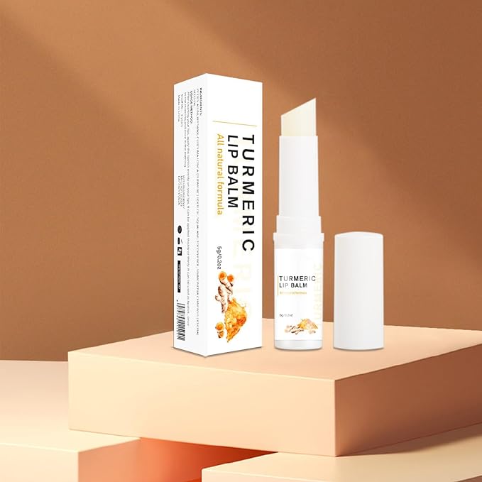 Organic Turmeric Lip Balm All-Day Moisturizing,