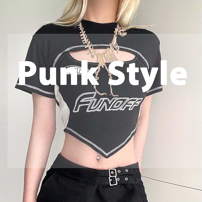 Punk Long Pendant Necklace Dainty Dinosaur